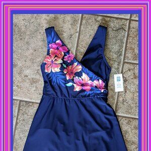 Lands' End Women's Swimsuit Dress One Piece